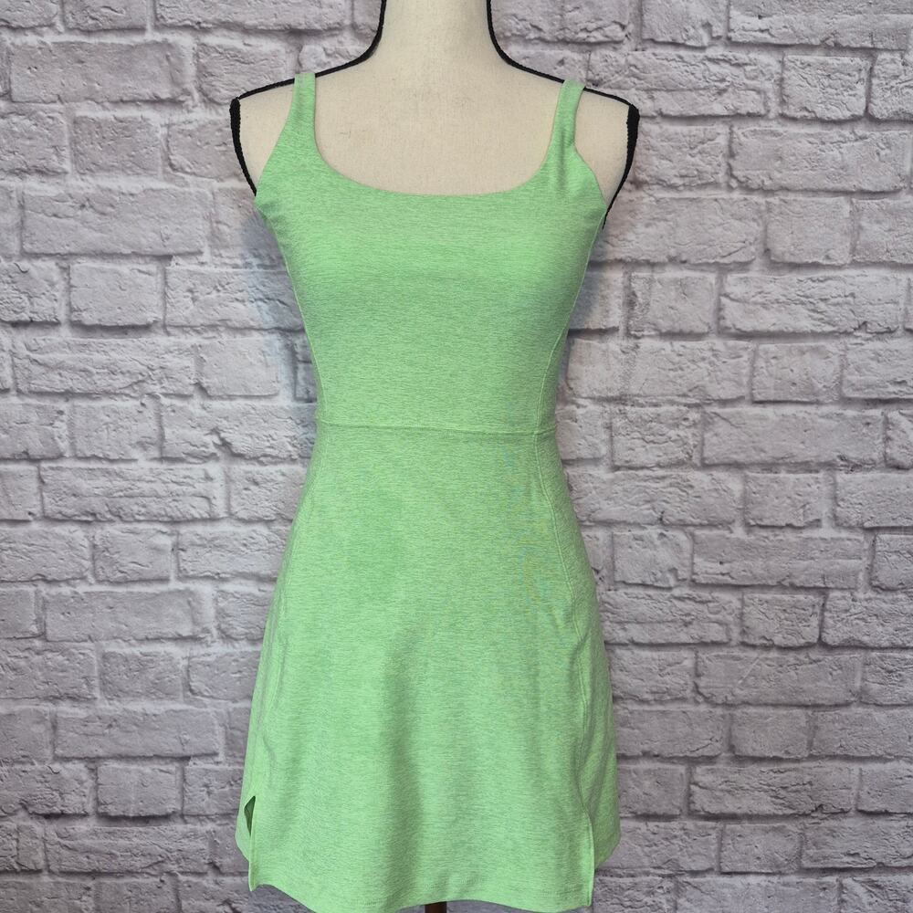 Outdoor Voices Warmup Exercise Tennis Active Dress Heather Green Space Dye Sz S - Picture 3 of 11